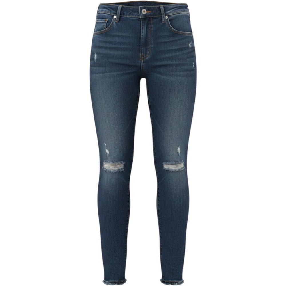 Rag & Bone Cate Mid-Rise Ankle Skinny Jeans Hazy Daze‎ Distressed Blue Size 26